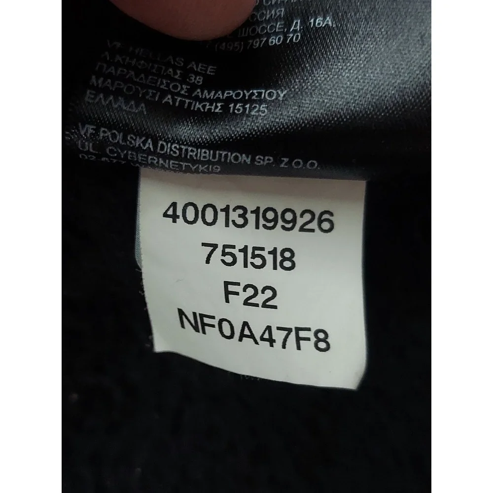 North‎ Face Fleece Jacket Mens Large Black Full Zip Mock Neck Outdoor